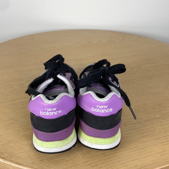 New Balance 515 Kids 11 Athletic Sporty Retro Sneaker Black Purple Casual Shoe - Picture 5 of 8